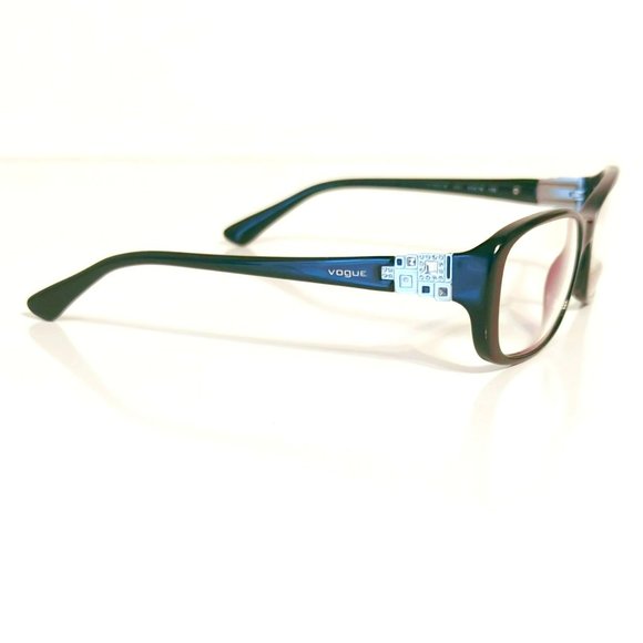 Vogue Eyeglasses Frames VO 2842-B W44 Black Silver Square Full Rim 51-16-135 - Picture 3 of 8